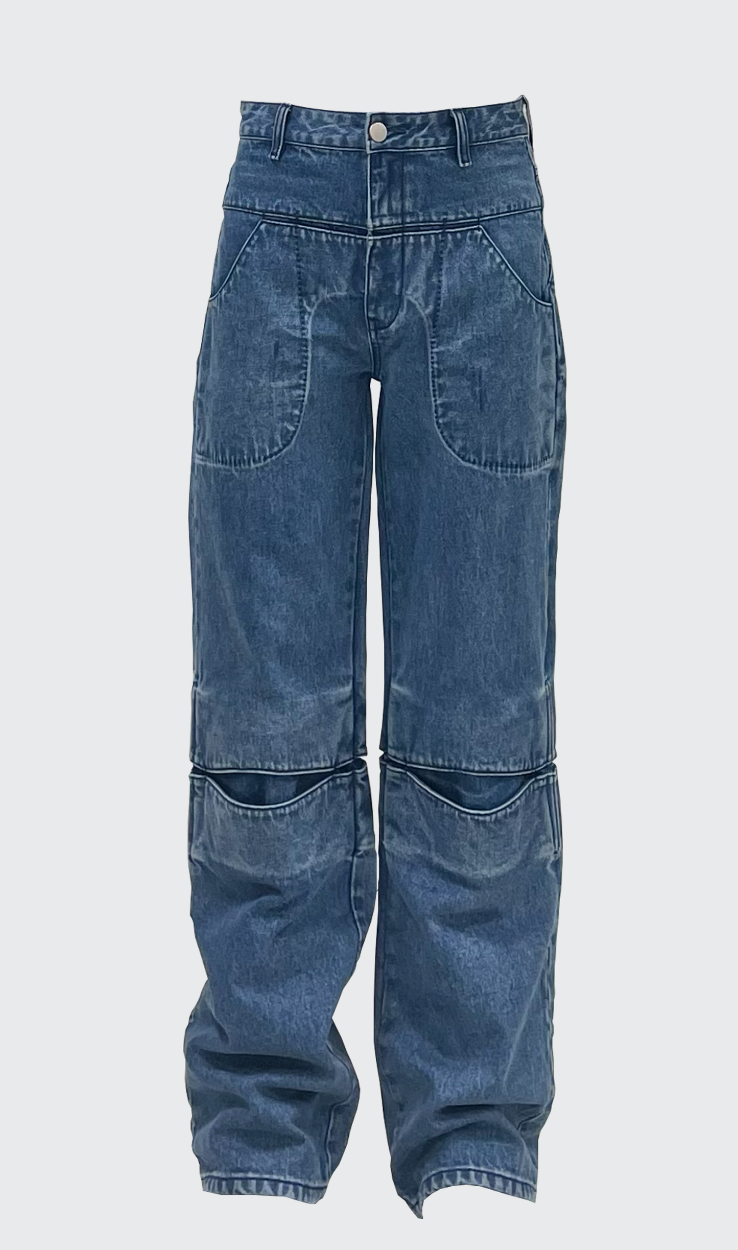 SPLIT KNEE JEANS