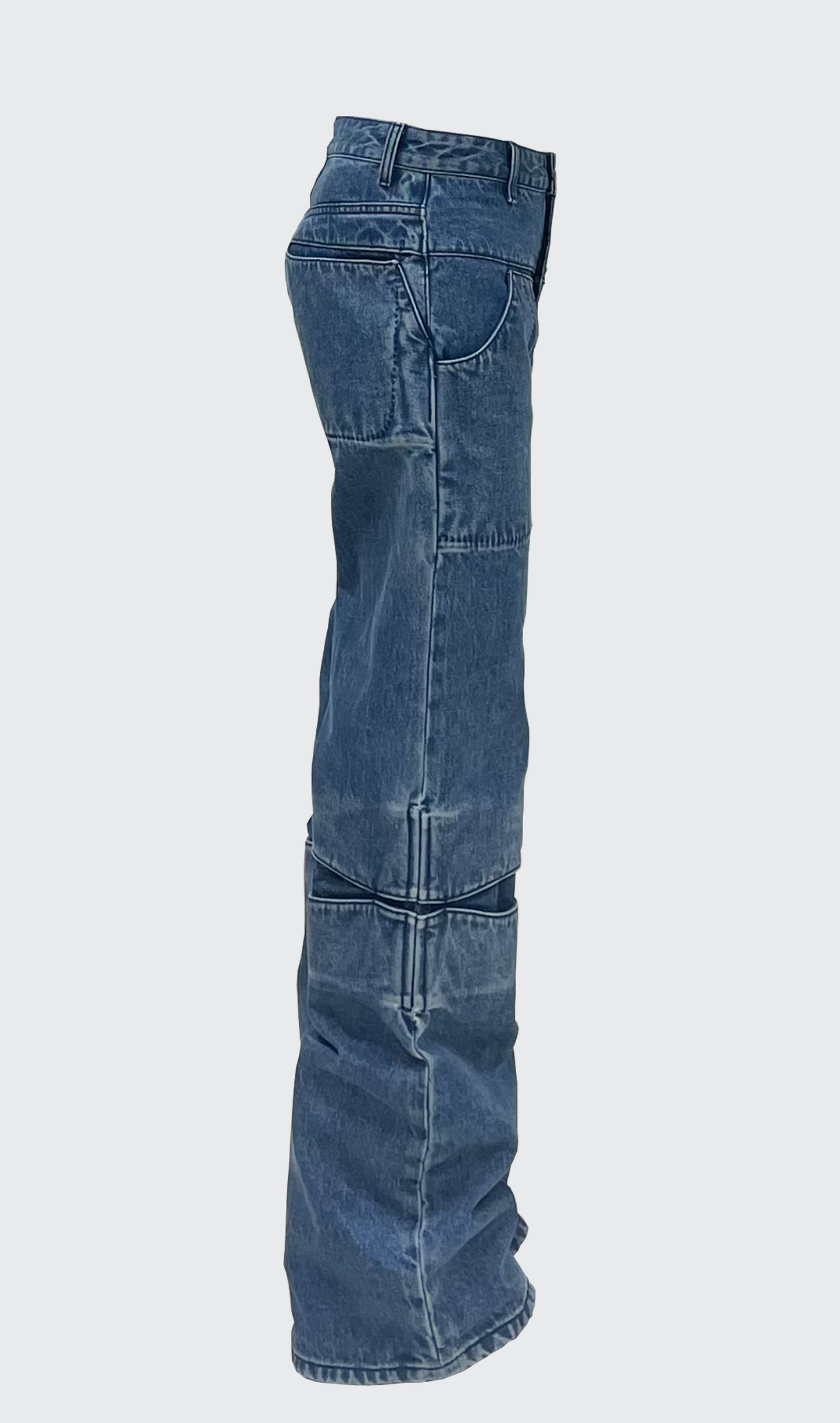 SPLIT KNEE JEANS