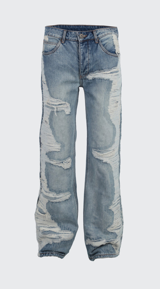 REPAIRED PERIMETER DENIM